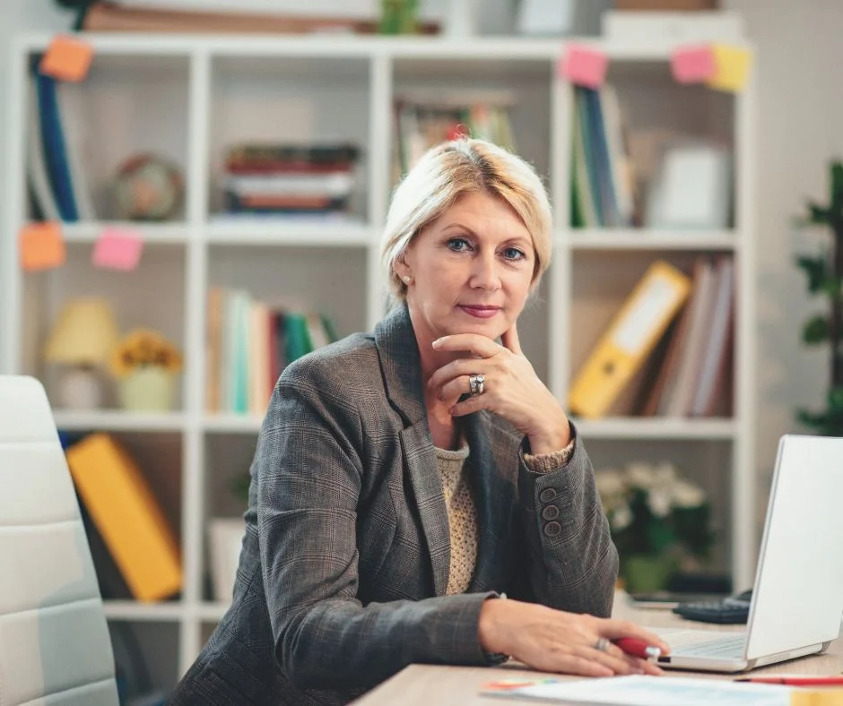 portrait of a female finance expert