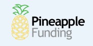 The image displays a logo that combines a stylized pineapple graphic with the text "Pineapple Funding" in a modern sans-serif font, colored in shades of green and gray.